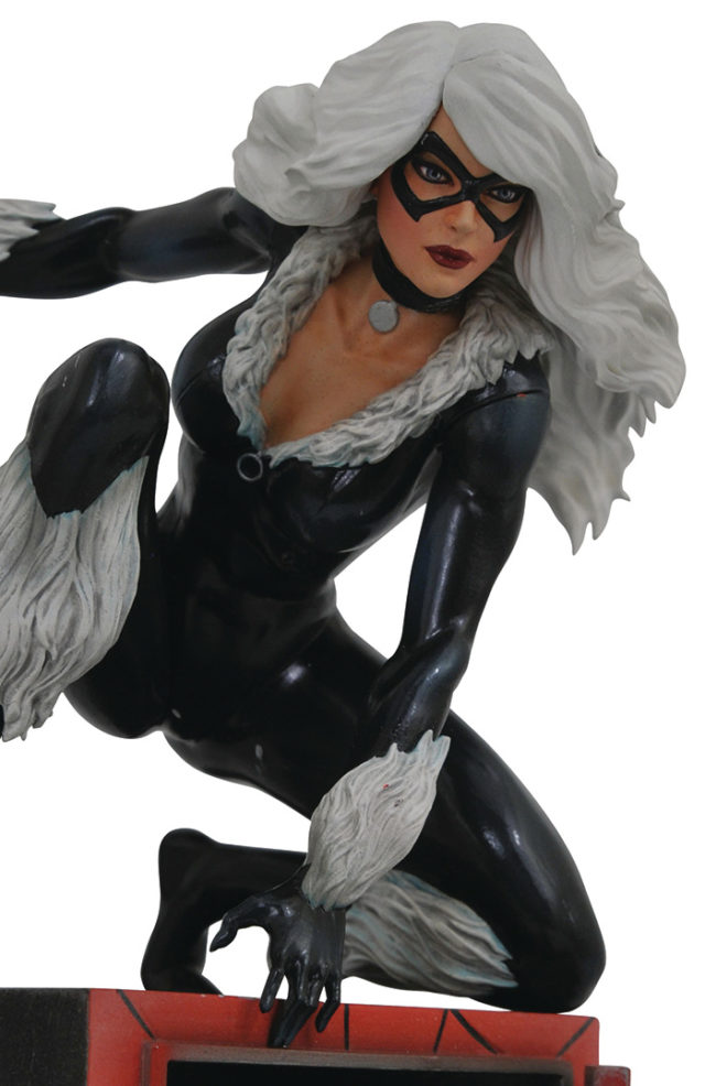 Marvel Gallery Black Cat Statue Close-Up