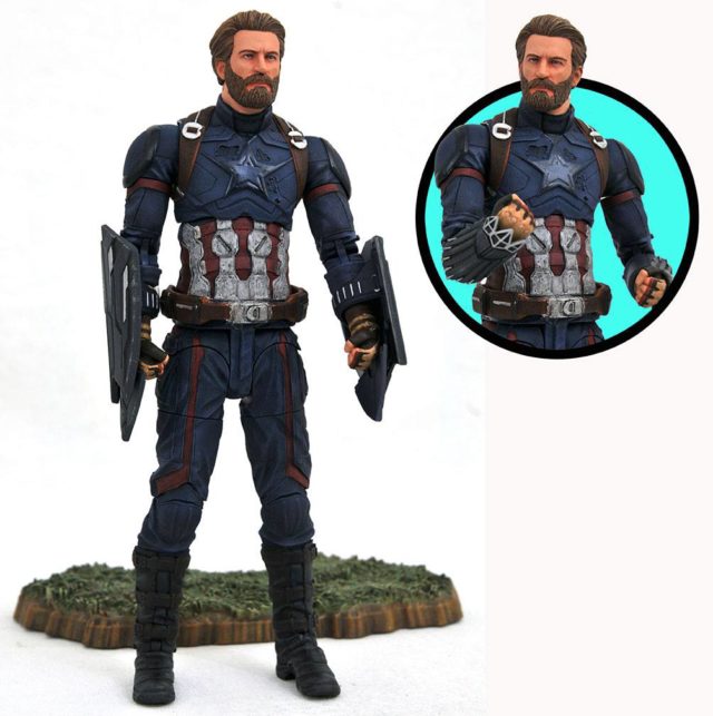 Marvel Select Infinity War Captain America Figure with Shields