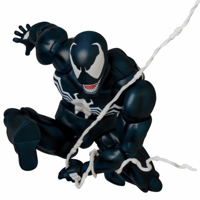 Medicom Venom MAFEX Figure Swinging on Web