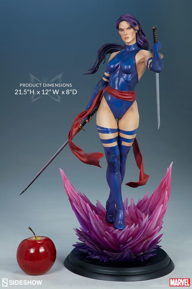 Psylocke Premium Format Figure Size Scale Dimensions Sideshow Collectibles