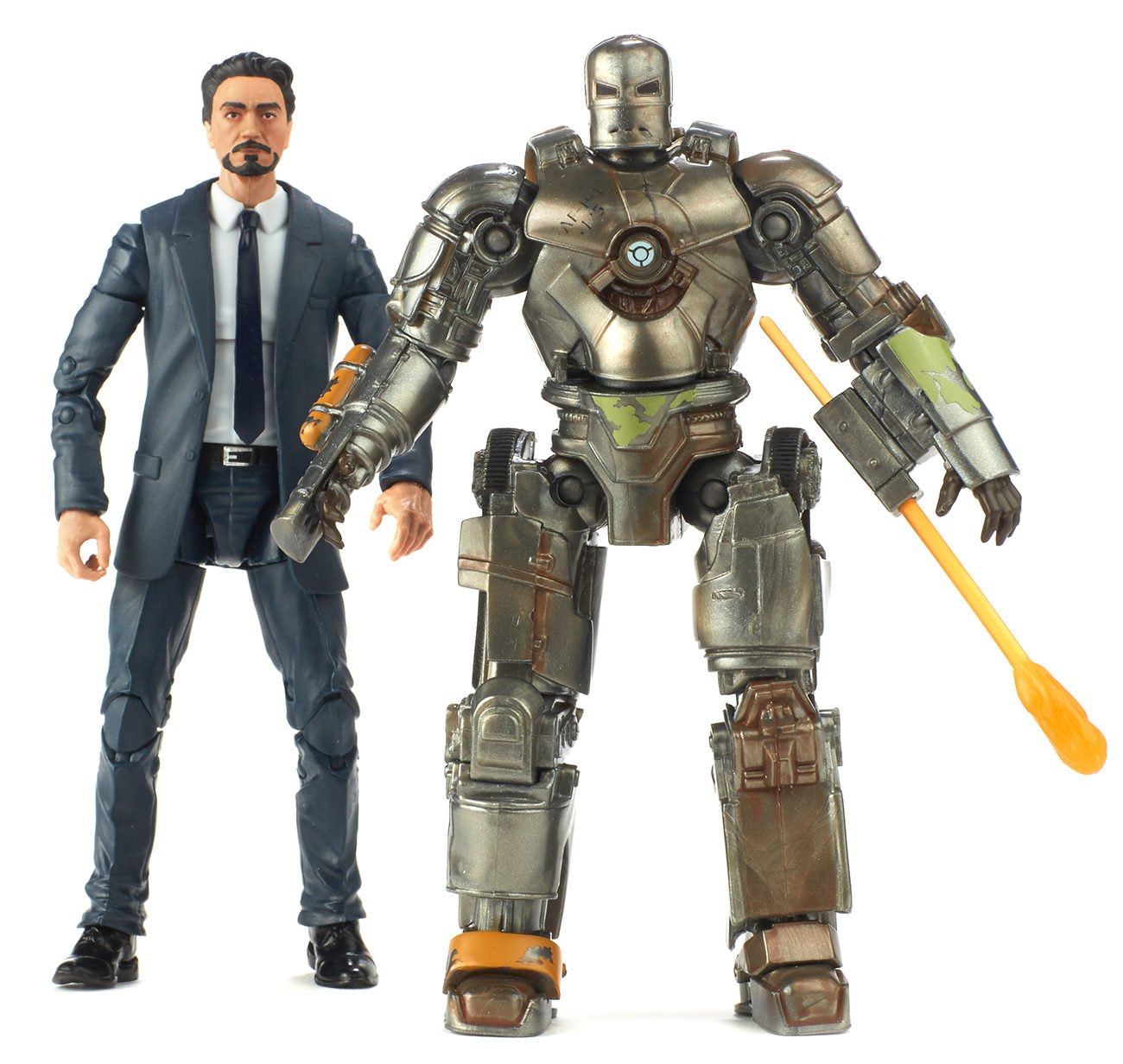 Marvel Studios The First Ten Years Tony Stark Iron Man Mark 1 Legends Figure 2pk for sale online 