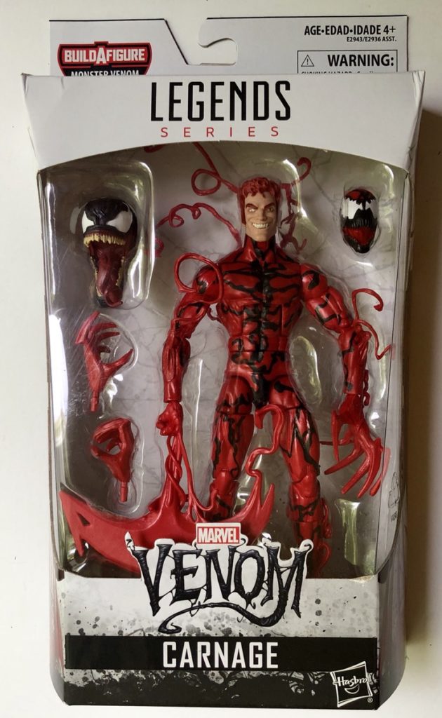 Marvel Legends Monster Venom Series Carnage Figure Packaged