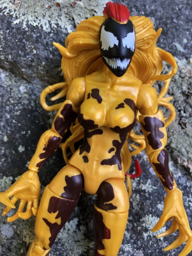 Close-Up of Monster Venom Marvel Legends Scream Action Figure