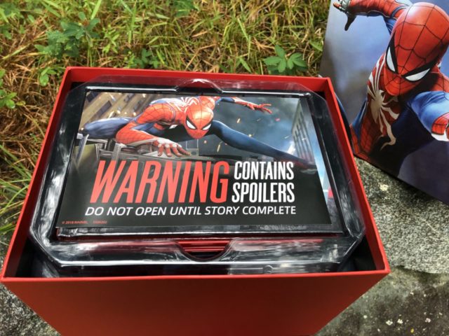 Spider-Man PS4 Spoiler Warning Collector Edition Box