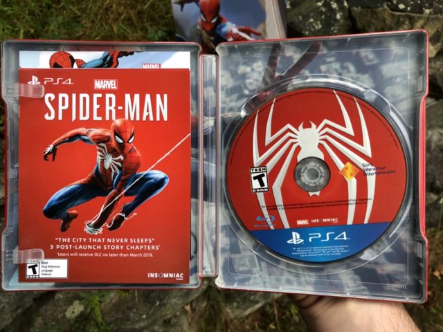 Inside Spider-Man PS4 Steelbook DLC Code