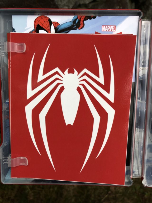 White Spider-Man Logo Sticker from Playstation 4 Collector's Edition