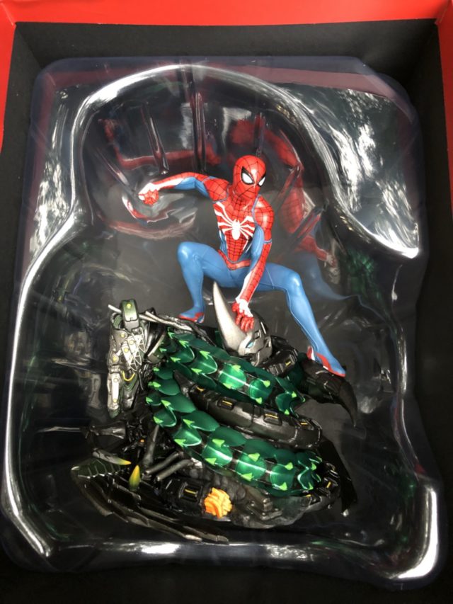 PS4 Spider-Man Statue In Box Packaging