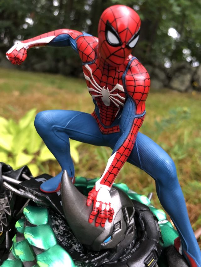 Close-Up of Spider-Man PS4 Video Game Collectors Edition Statue