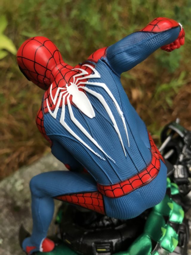 Close-Up of Back of Spider-Man PS4 CE Statue