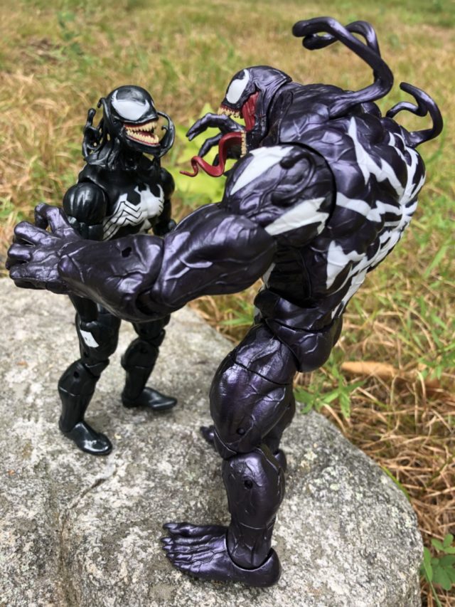 Monster Venom Build-A-Figure Size Comparison with 6" Venom