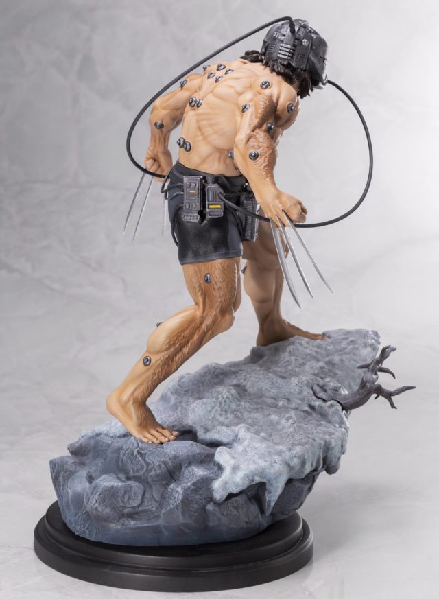 Back of Koto Weapon X Fine Arts Statue Wolverine