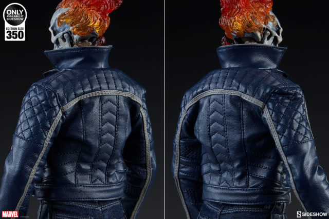 Classic Ghost Rider Sideshow 12 Inch Figure Jacket Back