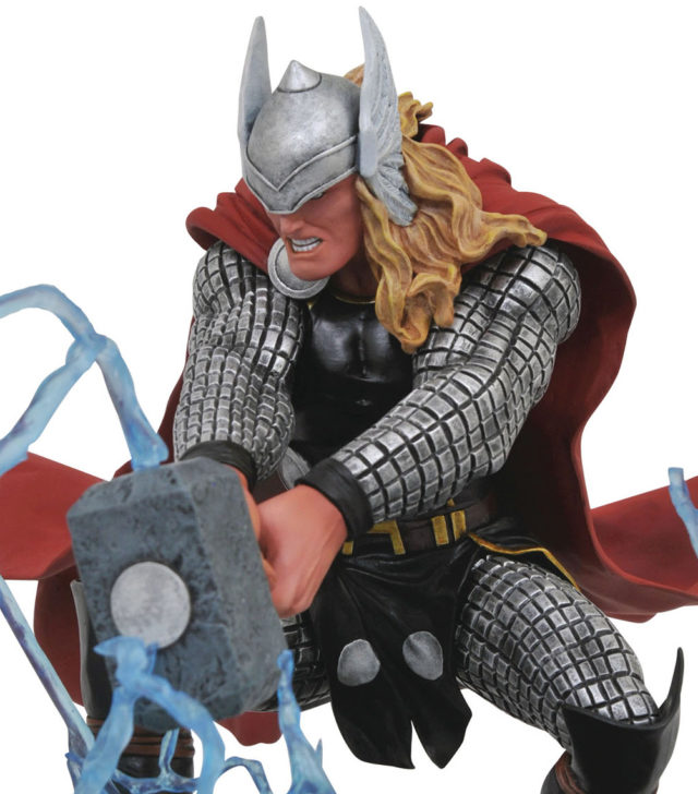 Close-Up of Marvel Gallery Thor PVC Statue Diamond Select Toys