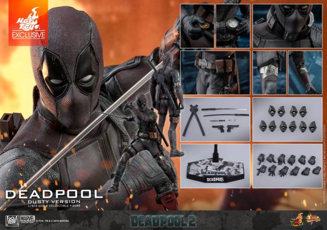 Hot Toys Dusty Deadpool Figure and Accessories