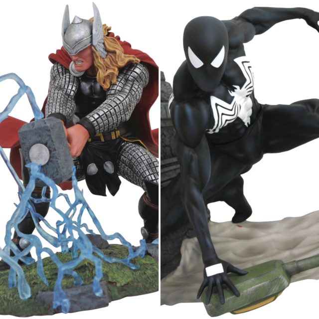 Marvel Gallery Symbiote Spider-Man and Modern Thor PVC Statues Figures