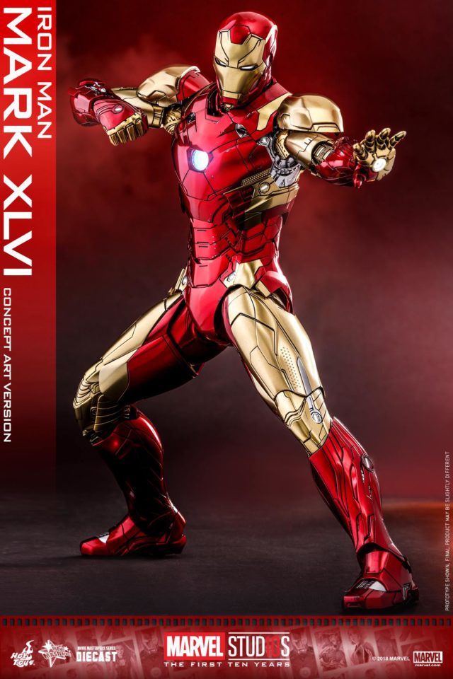 Marvel Studios Hot Toys Mark 46 Iron Man Die-Cast Figure Concept Version