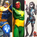 NYCC: Kotobukiya ARTFX+ Thanos Vision Domino & X-Men Statues!