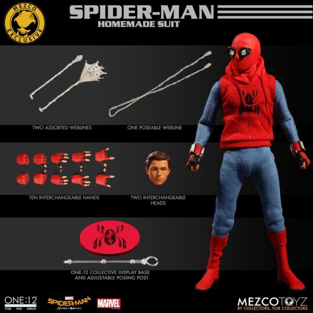 ONE 12 Collective Homemade Suit Spider-Man Figure and Accessories