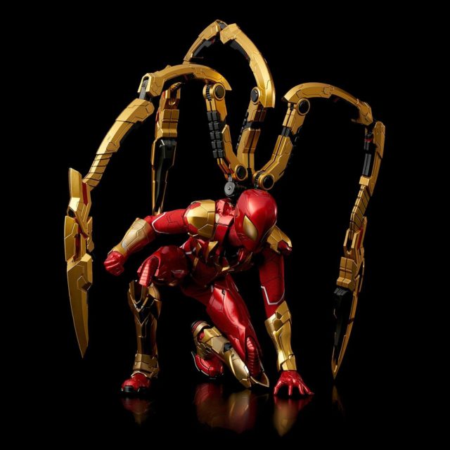 Sentinel RE EDIT Iron Spider-Man Figure Crouching