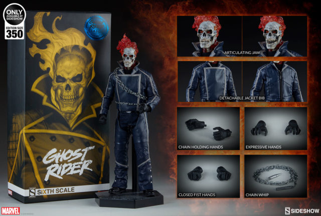 Sideshow Classic Ghost Rider Exclusive Figure and Accessories