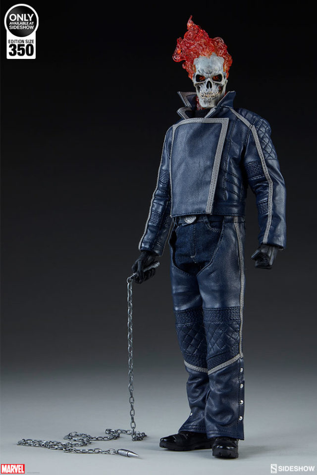 Sideshow Collectibles Classic Blue Ghost Rider Figure Exclusive