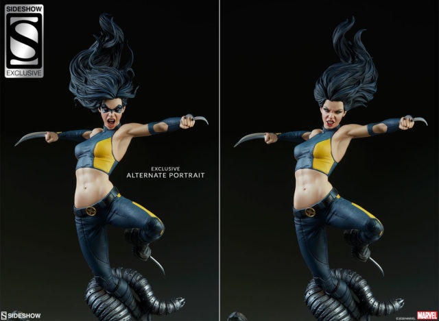 Sideshow Exclusive X-23 Head Comparison with Regular Head