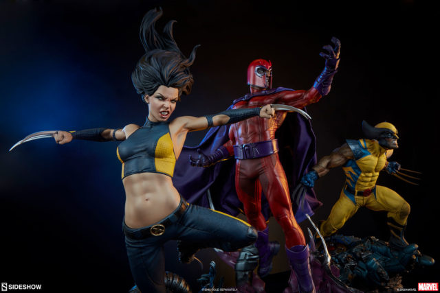 Sideshow X-Men Magneto Wolverine X-23 Premium Format Figure Statues