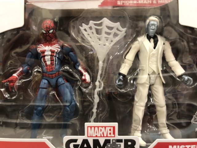 Close-Up of Hasbro PS4 Spider-Man vs. Mr. Negative Action Figures