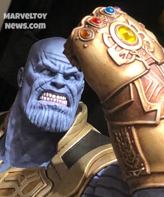 Marvel Milestones Infinity War Thanos Statue Close-Up