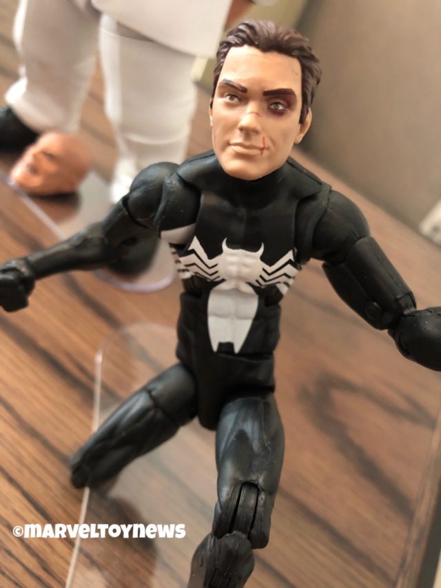 2019 Marvel Legends Black Costume Spider-Man Unmasked Peter Parker Head Sculpt