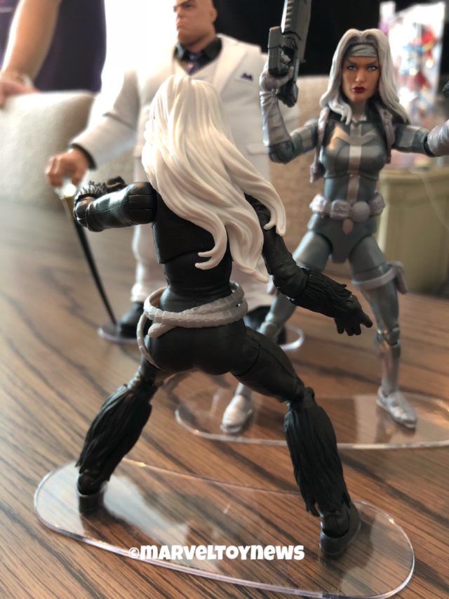 Back of Black Cat Marvel Legends Kingpin Series Figure