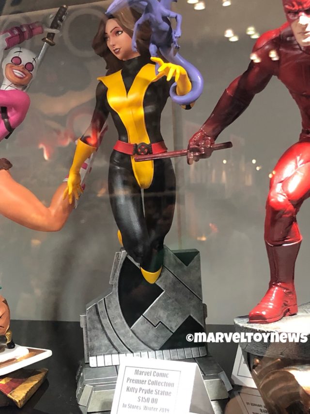 Diamond Select Toys Kitty Pryde and Lockheed Statue Marvel Premier Collection