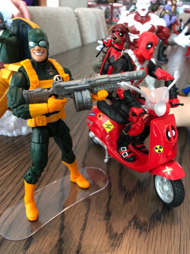 Marvel Legends Bob Agent of Hydra Figure Head with Deadpool Riders Set