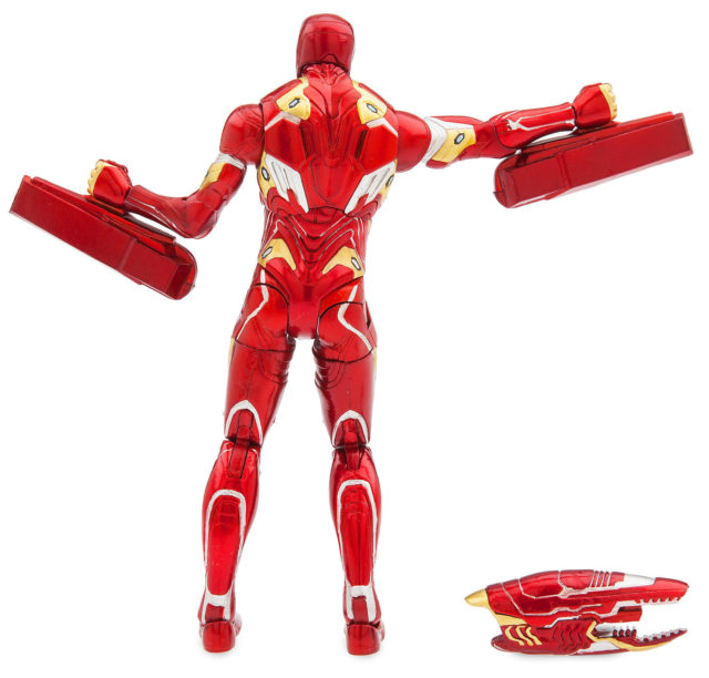Back of Marvel Select Iron Man Infinity War Figure