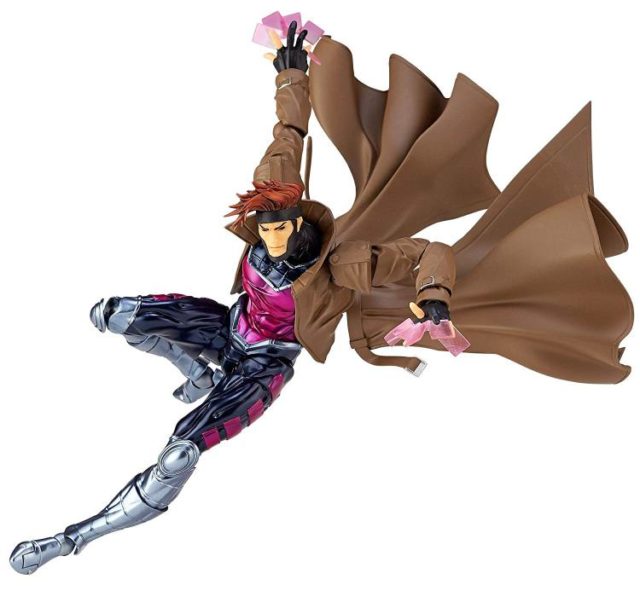 Revoltech Gambit 6 Inch Figure Leaping with Articulated Cape