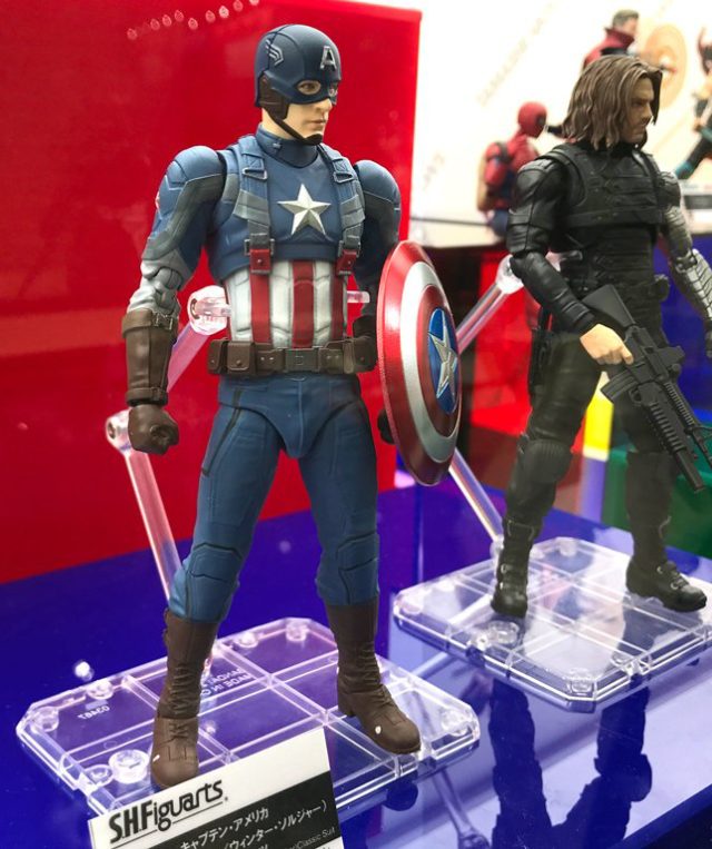 SH Figuarts The Winter Soldier Movie Figures Tokyo Comic Con