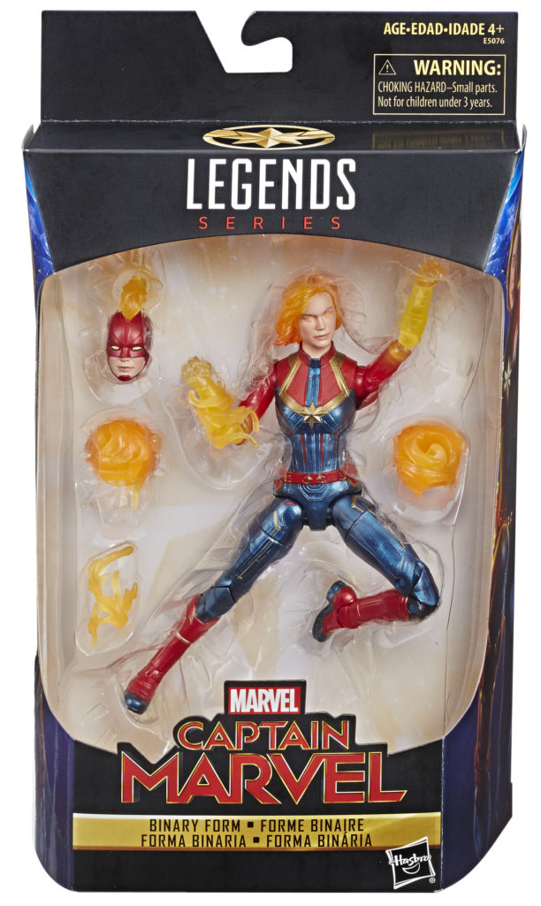 Walmart Binary Marvel Legends Captain Marvel Packaged