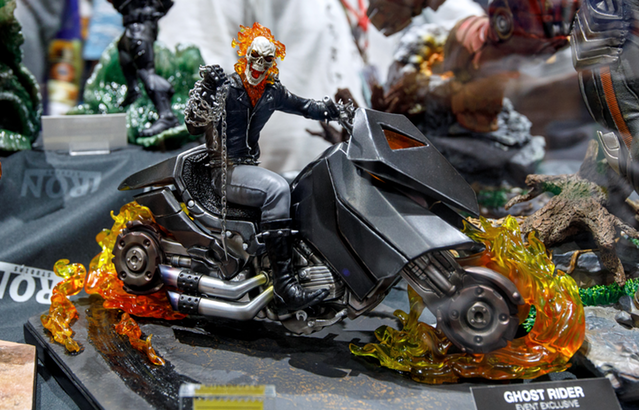 Iron Studios Ghost Rider on Motorcycle Statue SDCC 2018