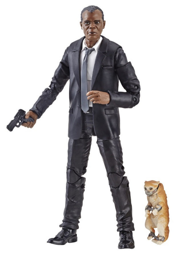 Marvel Legends Captain Marvel Nick Fury with Muzzled Cat