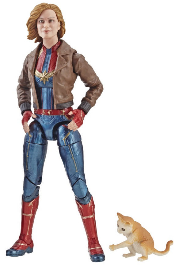 Marvel Legends Captain Marvel with Bomber Jacket and Goose the Cat