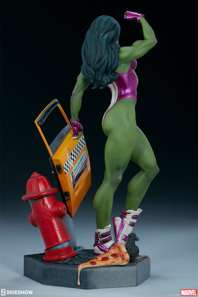 Side View of Adi Granov Artist Series She-Hulk Statue Sidesow Collectibles