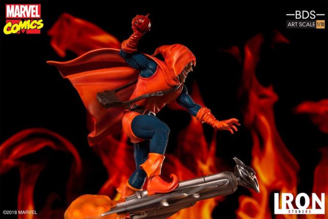 Side View of Iron Studios Marvel Hobgoblin Battle Diorama Series Statue