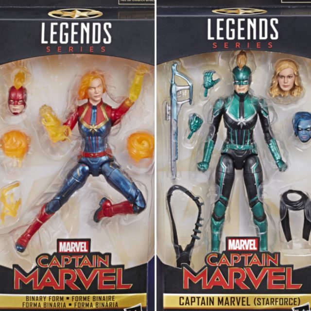 Target Walmart Exclusive Captain Marvel Legends Figures Packaged