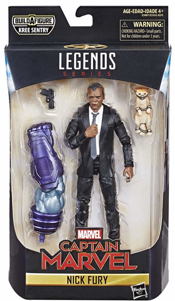 Captain Marvel Legends Nick Fury Figure Packaged