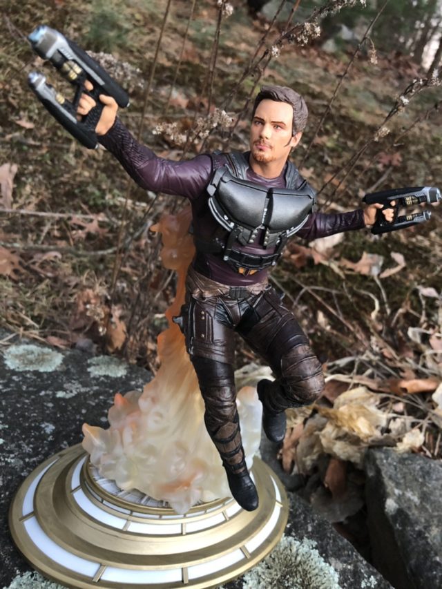 Star-Lord Diamond Select Toys Statue with Chris Pratt Head