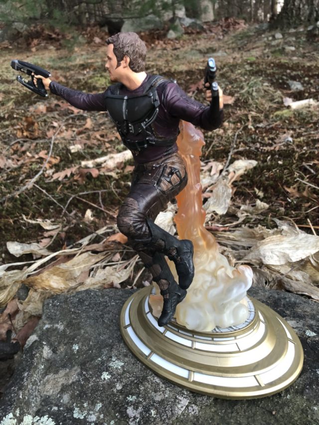 Side View of Star-Lord DST Marvel Gallery Unmasked Statue