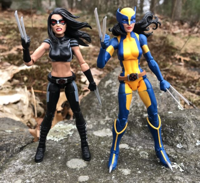 Comparison Photo Deadpool Marvel Legends X-Force X-23 Wolverine Figures