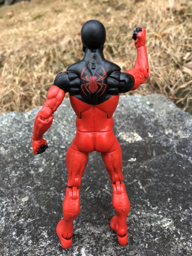 Back of Scarlet Spider Marvel Legends 2018 Figure SP//dr Series