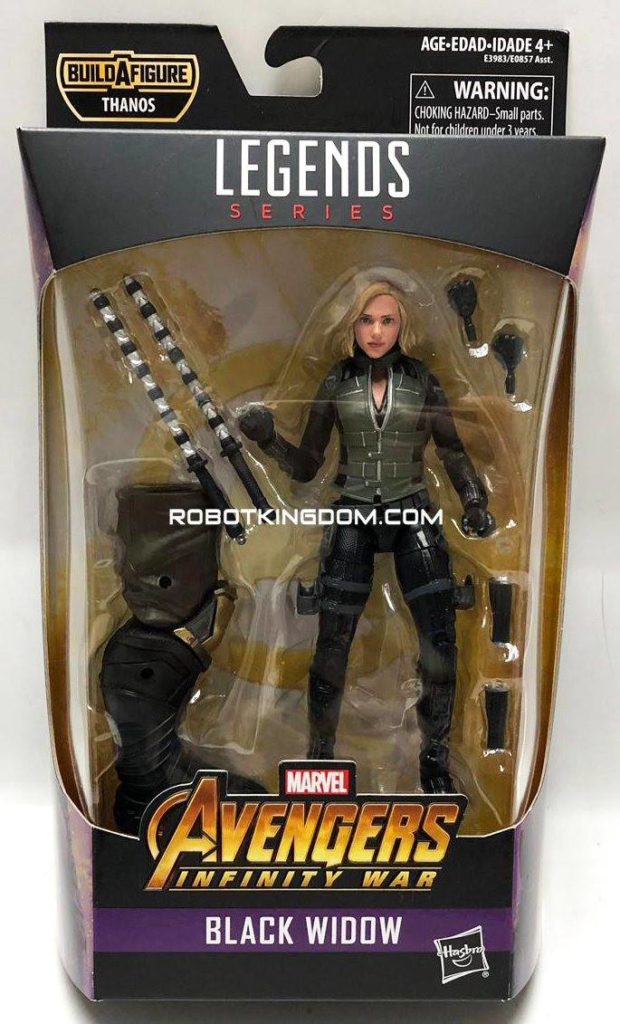 Best of Marvel Legends Infinity War Black Widow Figure Packaged