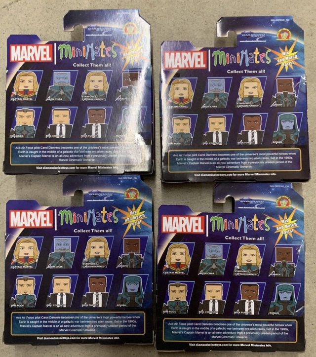 Box Back Minimates Captain Marvel Movie Figures Walgreens Exclusives